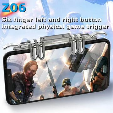 6-пальцевый игровой контроллер Z06 для PUBG на iOS/Android