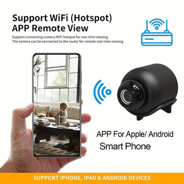 Мини-камера безопасности X5Mini 1080P с Wi-Fi — портативная камера ночного видения