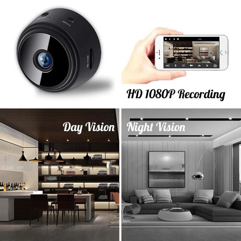Мини WiFi камера видеонаблюдения A9 — 1080P HD камера ночного видения