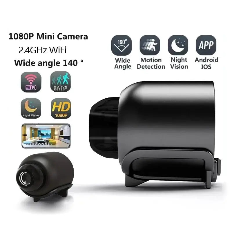 Мини-камера безопасности X5Mini 1080P с Wi-Fi — портативная камера ночного видения
