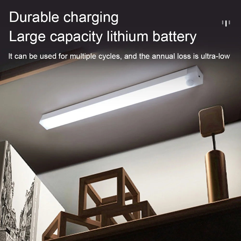 Wireless Motion Sensor LED Light - Rechargeable Type-C Cabinet & Wardrobe Lamp