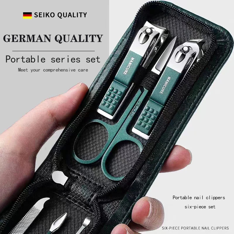 Luxuriöses 6-teiliges Nagelknipser-Set – High-End Maniküre- & Beauty-Kit