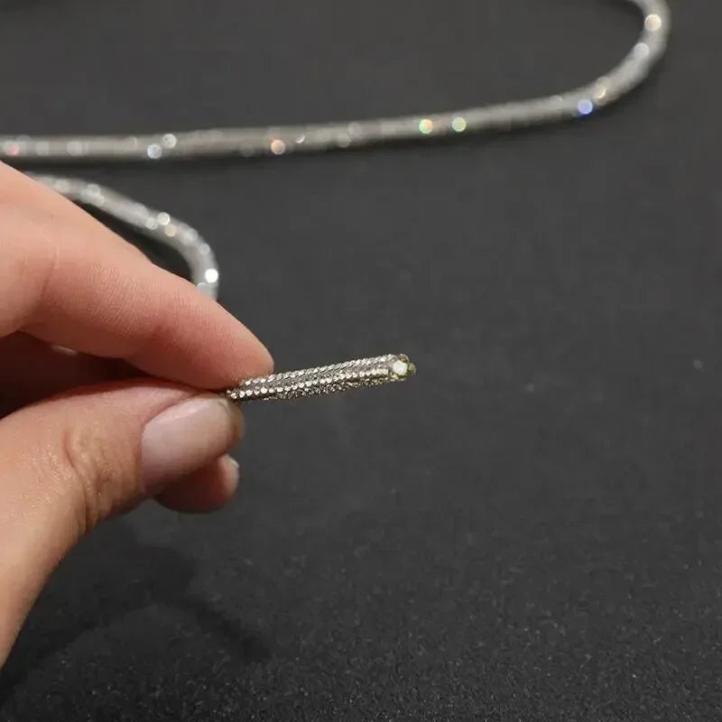 Sparkling Rhinestone Crystal Shoelaces - Bling Hoodie Drawstring & DIY Craft Cord