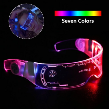 7 Color Decorative Cyberpunk LED Glasses