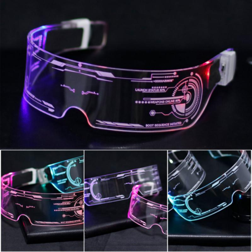 7 Color Decorative Cyberpunk LED Glasses