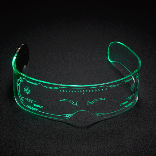 7 Color Decorative Cyberpunk LED Glasses
