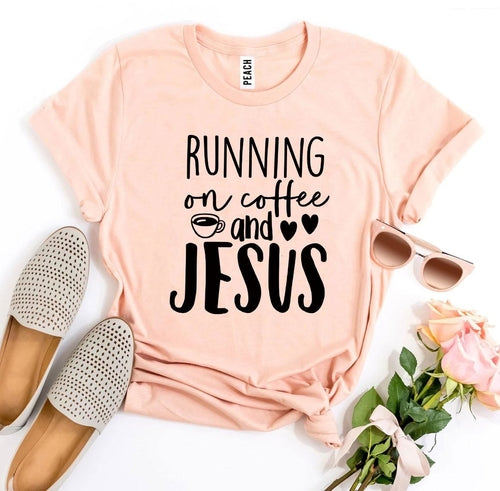 Футболка Running On Coffee And Jesus