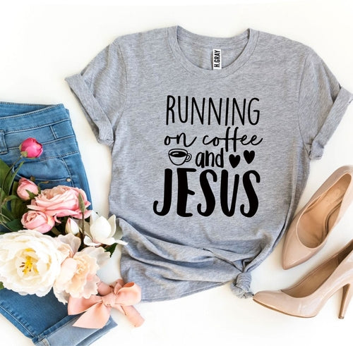 Футболка Running On Coffee And Jesus