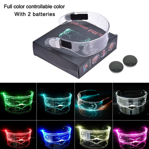 7 Color Decorative Cyberpunk LED Glasses