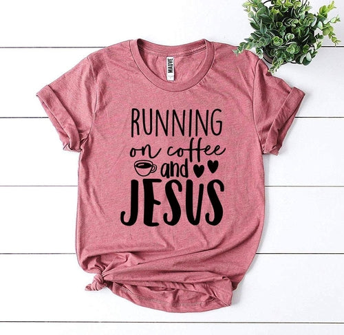 Футболка Running On Coffee And Jesus
