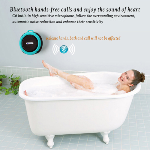 Мини портативная водонепроницаемая Bluetooth-колонка с присоской