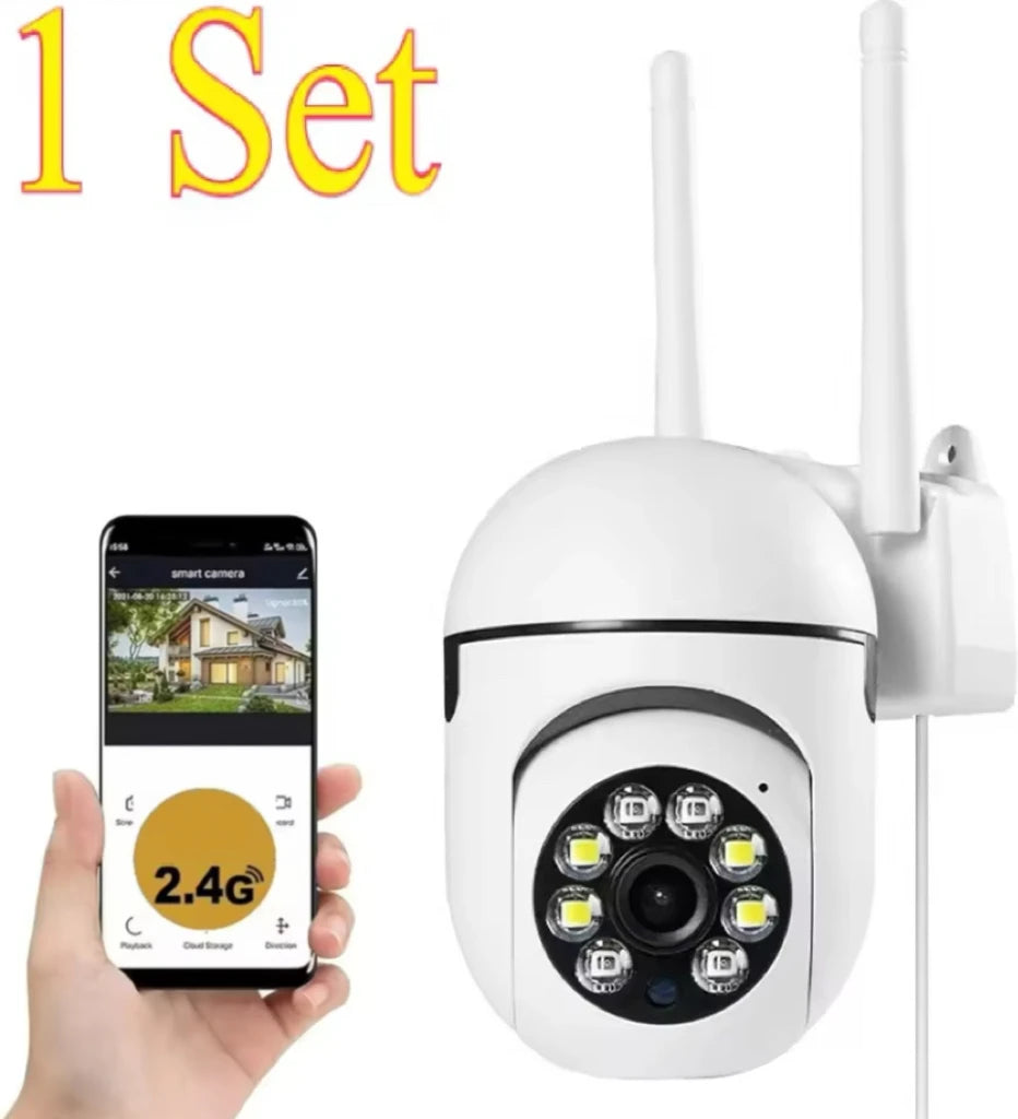8MP 4K Wifi PTZ Security Camera - 4X Zoom & Color Night Vision