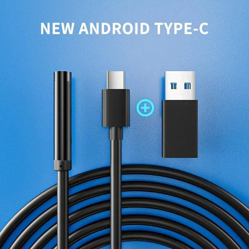 7-мм эндоскопическая камера Type-C USB — водонепроницаемый бороскоп IP67