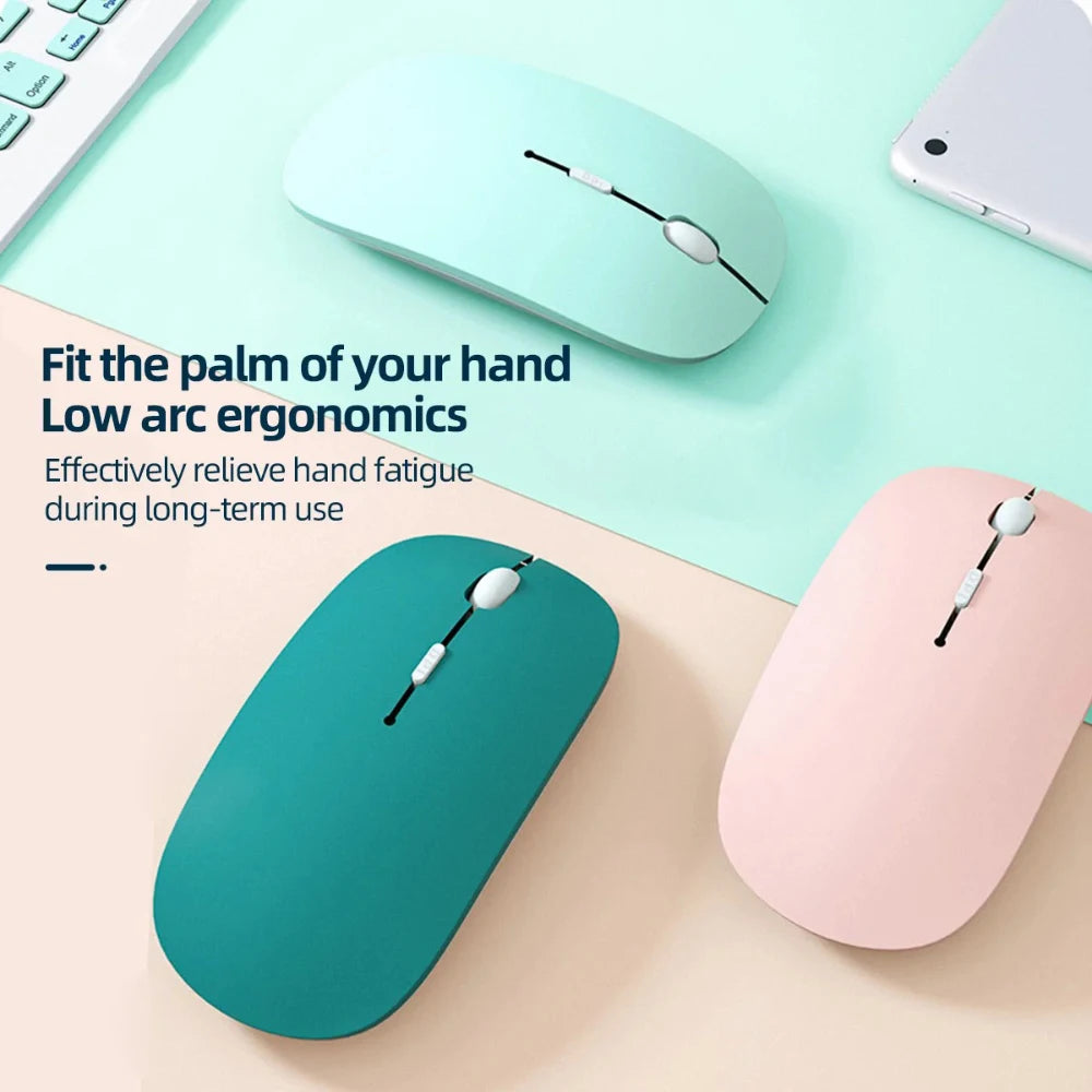 Бесшумная беспроводная Bluetooth-мышь – портативная оптическая мышь Macaron