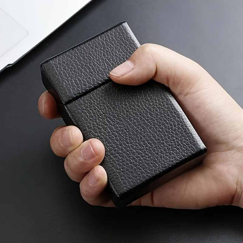 Premium Leder 20-Zigarren-Tabakbox – Tragbare Retro-Businesstasche